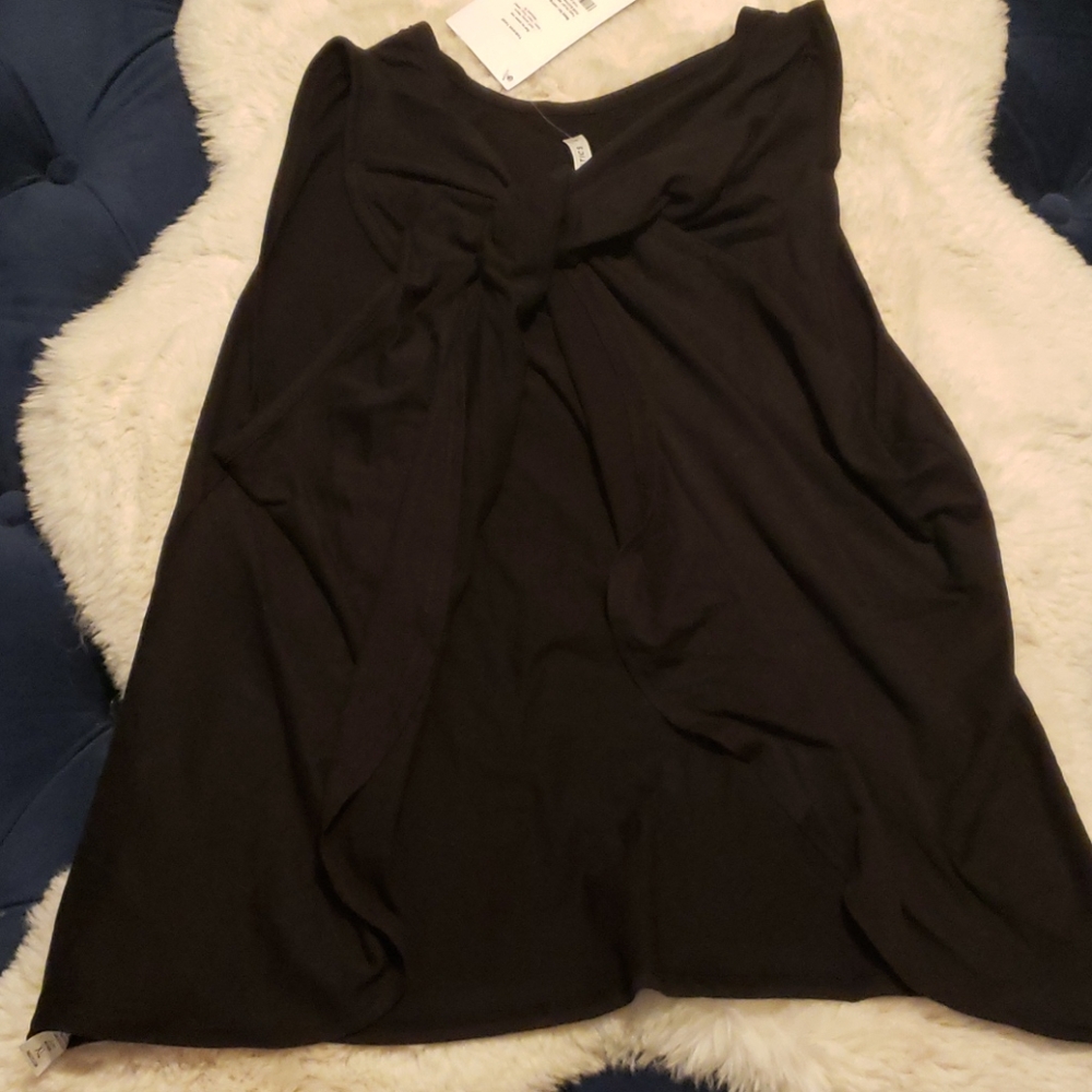 Fabletics black twist back new with tags tank